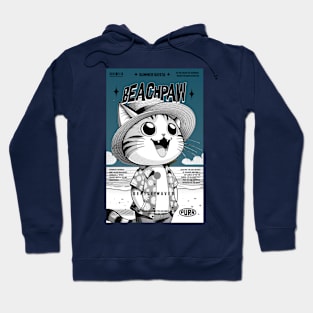 Beachpaw Summer Siesta Tee - Ultimate Sunny Days Cat Hoodie